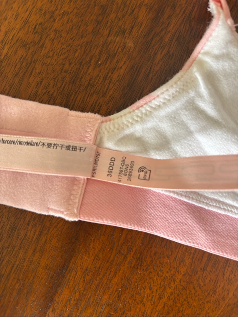 Victoria's Secret Pink and White Striped Lightly Padded T-Shirt Bra - Picture 8 of 8